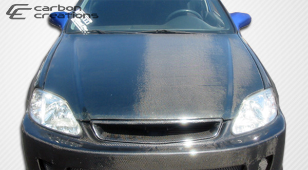 Civic fiberglass honda hood #1